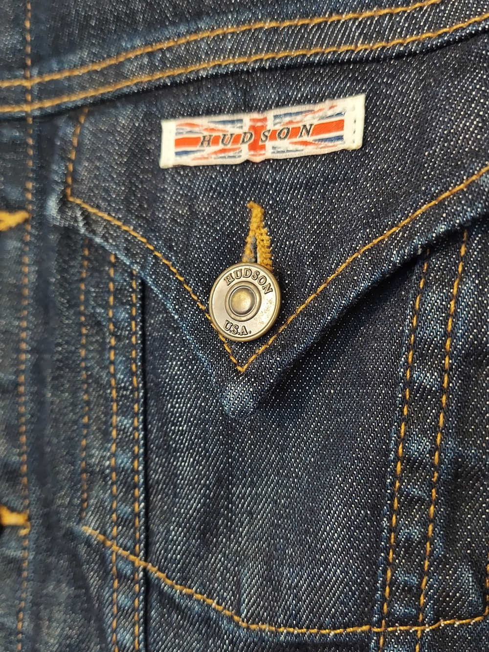 Hudson Jeans Women’s Dark Blue Denim Jacket Size Small - Picture 6 of 10
